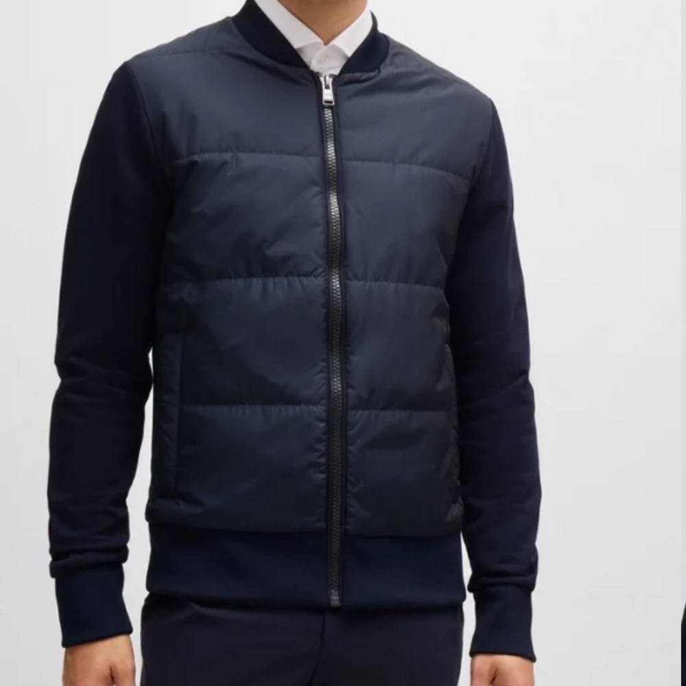 BOSS Zip‎ UP SWEATSHIRT IN AND TECHNICAL
FABRIC